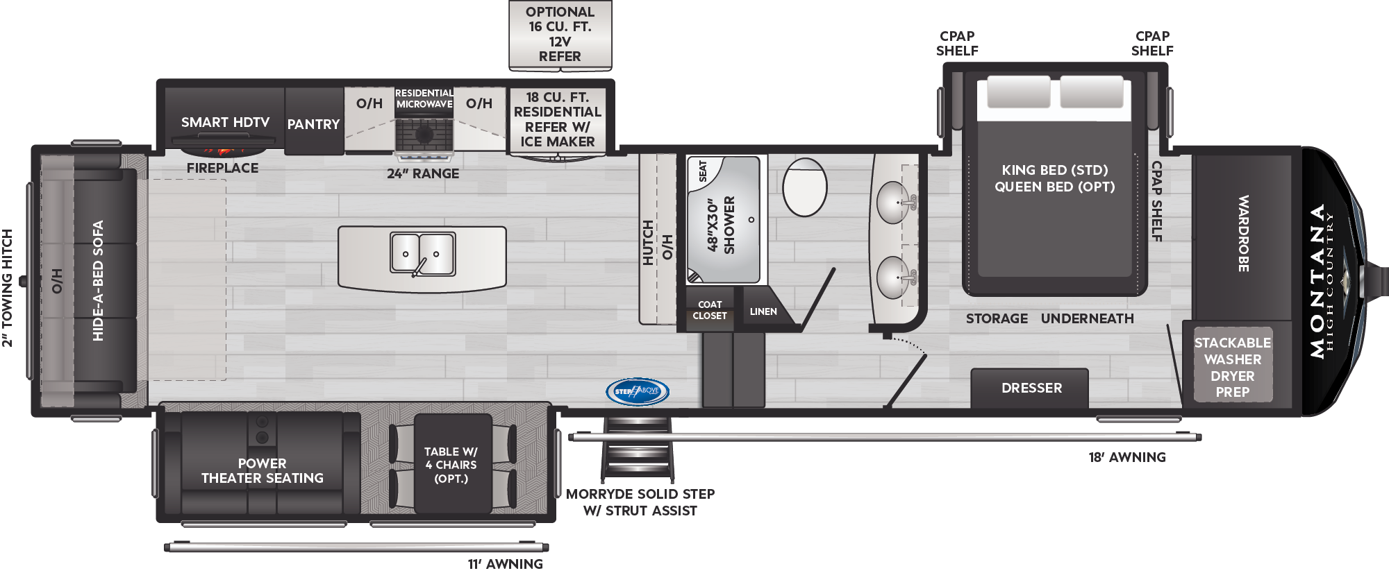 New 2025 Keystone MONTANA 331 RL